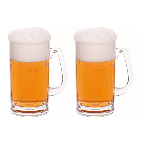 Bierkrüge Glas Bier Berger 500 ml im 2er Set Wohnwagen Wohnmobil Caravan Camping