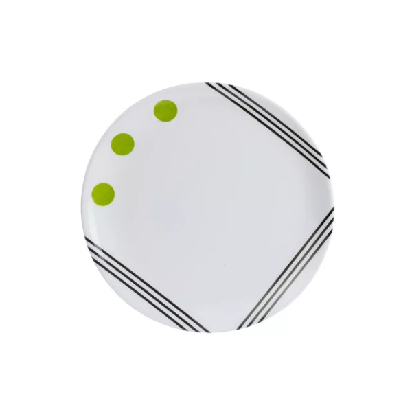 Dessertteller Teller Dots Berger 20 cm grün Caravan Camping Wohnwagen Wohnmobil