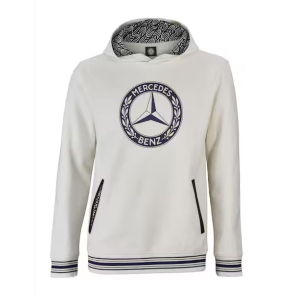 Mercedes Benz Sweathoody Unisex Offwhite S