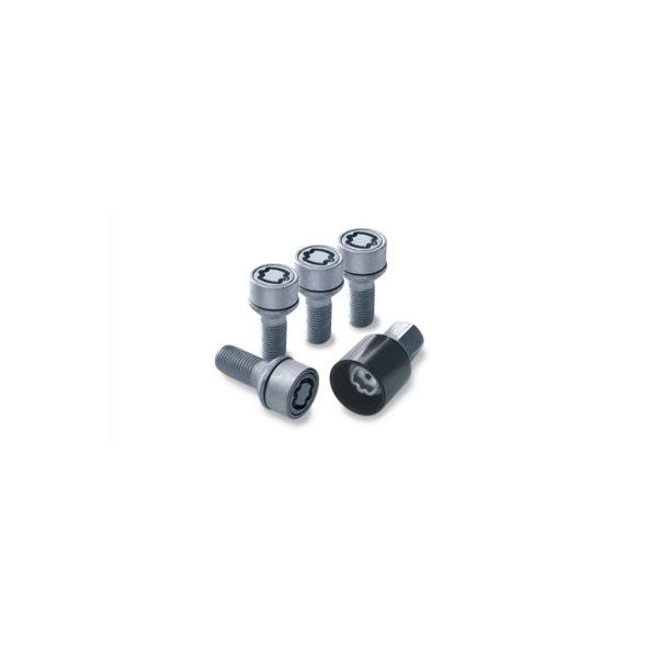 Mercedes Benz Radsicherungssatz M12 x 1,5 x 21 silberfarben