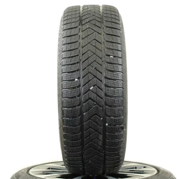 gebrauchter mercedes benz 20 zoll winterkomplettradsatz eqe 295 255 40 r20 101v pirelli sottozero 3 mos 9jx20 et50 schwarz blau glanzgedreht dot 20 restprofiltiefe 6mm 