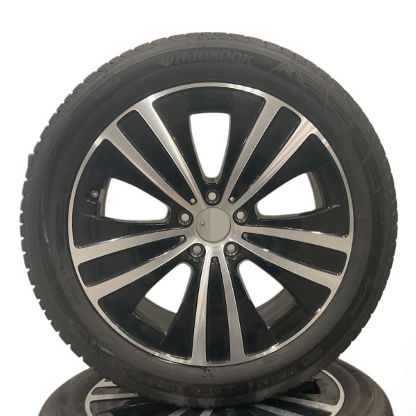 gebrauchte 19 zoll alu eqe 295 winterkompletträder schwarz glanzgedreht 255 45 r19 104v xl a2954011200 7x23 8,5jx19 et47,5 hankook winter i cept evo 2 moe 