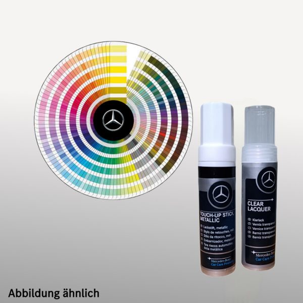 a0009862350 11 ca3l mercedes benz teilesatz lackstift klarlack red orange rot metallic 2 x 12 ml 24 ml